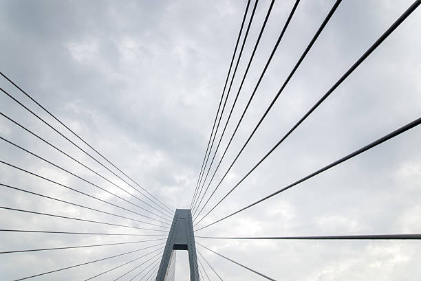 Cable-stayed bridge Cable-stayed bridge bridge pillar suspension stock pictures, royalty-free photos & images